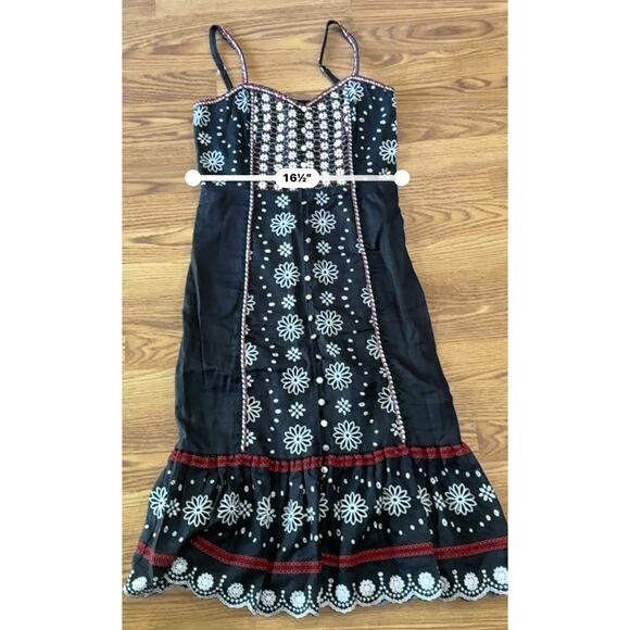 Veronica Beard black Giuliana Beaded Linen Dress size 6 ( small) - Picture 7 of 14